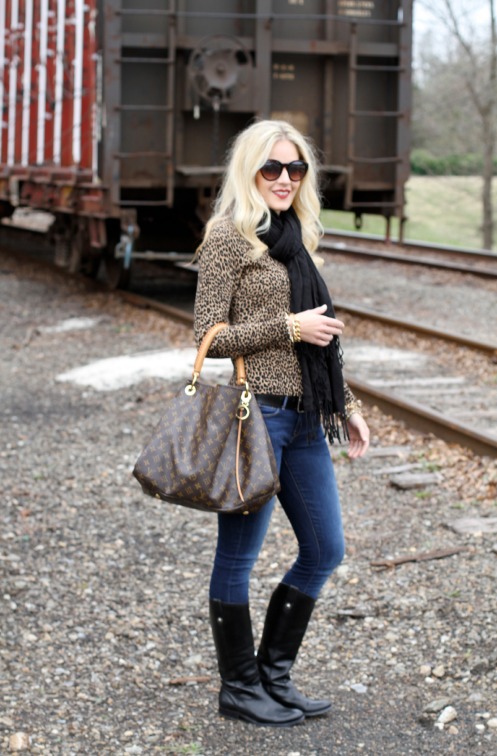 leopard sweater and black scarf on calicrest.com.jpg