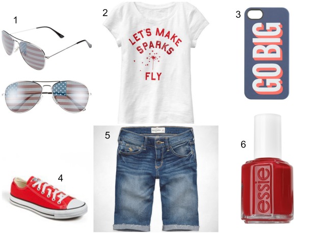 Tween Girls Fourth of July outfit on CaliCrest.com
